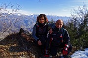 Alla croce del Monte Ocone (1363 m) dalla Forcella Alta il 20 febbraio 2016 - FOTOGALLERY